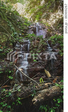Amazing waterfall in green forest Laong Rung Waterfall Yala Thailand Amazing waterfall in green forest Laong Rung Waterfall Yala Thailand 86989267