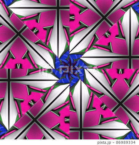 3D render glossy puffs background tile 86989334