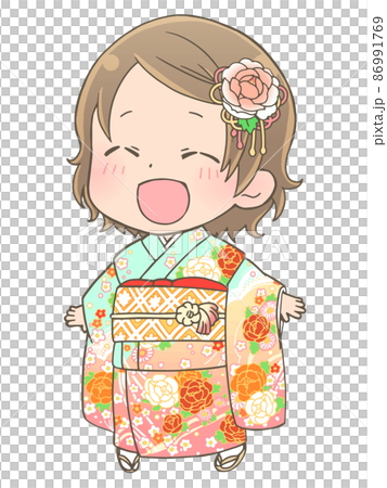 振袖を着た女の子 86991769