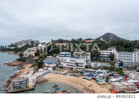 Stanley Main Beach, situated in the Southern District, Hong Kong Island. 2 Feb 2022 86992821