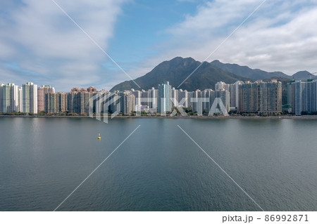 Residents building in Ma On Shan, Hong Kong 4 Feb 2022 86992871