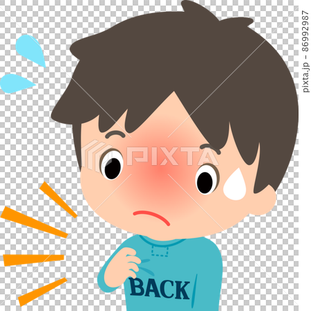 シャツを前後ろ反対に着ていた男性 シャツを前後ろ反対に着ていた男性 86992987