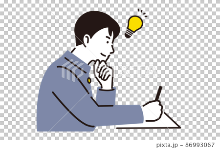 人物 勉強をする中学生の男の子 人物 勉強をする中学生の男の子 86993067