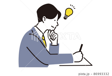 人物 勉強をする高校生の男の子 人物 勉強をする高校生の男の子 86993332