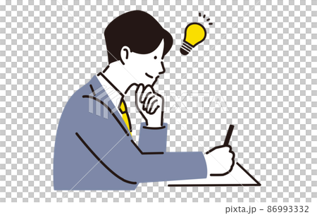 人物 勉強をする高校生の男の子 人物 勉強をする高校生の男の子 86993332