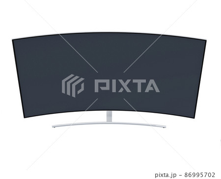 LED TV isolated on white background 3d model  86995702
