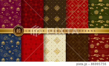 中華柄パターンセット 86995756