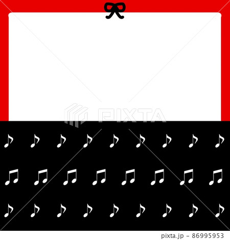 音楽のメッセージボード のイラスト素材