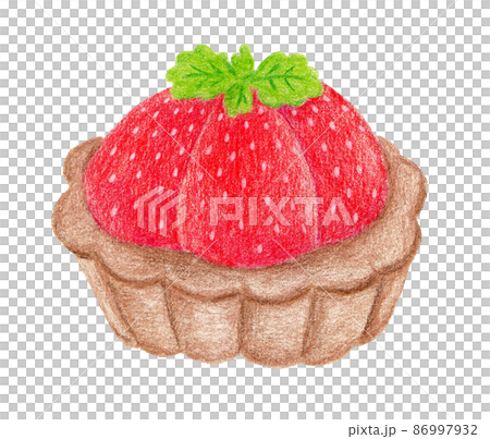 Cute strawberry tart cake with colored pencils Cute strawberry tart cake with colored pencils 86997932