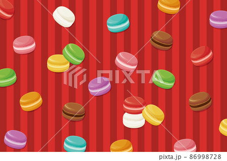 マカロン　ストライプ模様 86998728