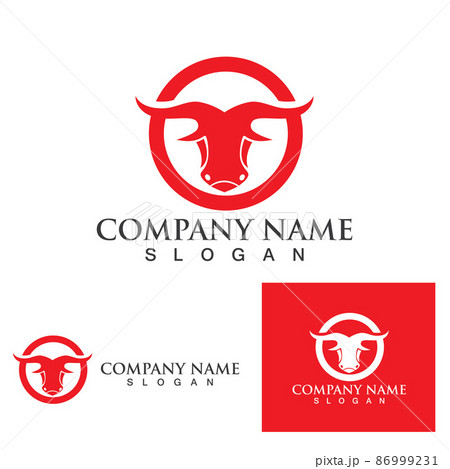Cow Horn  Logo Template vector icon 86999231
