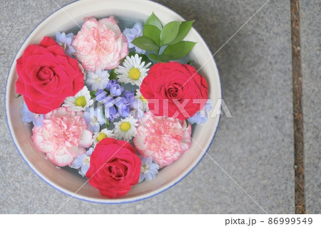 帯広神社の花手水 86999549