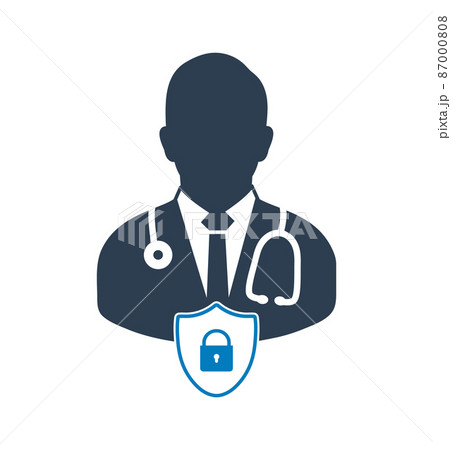 Medical and health insurance icon. Flat style vector EPS. Medical and health insurance icon. Flat style vector EPS. 87000808