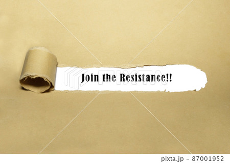 Join the Resistance concept Join the Resistance concept 87001952