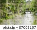京都市東山区白川白川橋周辺をデジタル処理した水彩画 87003167