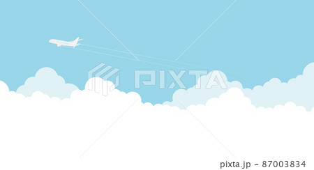 飛行機 旅行 背景素材 飛行機 旅行 背景素材 87003834