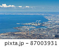 千葉県・空から眺める袖ヶ浦工業地帯の風景 87003931