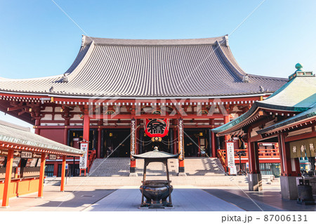 「東京都」浅草浅草寺 本堂 「東京都」浅草浅草寺 本堂 87006131