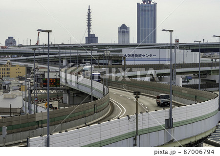 大阪ベイエリア　阪神高速天保山JCT　大阪府大阪市港区 87006794