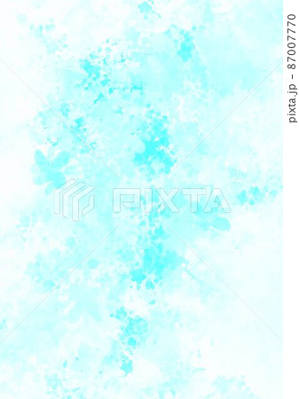 幻想的な水彩の水色テクスチャ背景 87007770