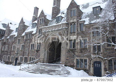 プリンストン大学の雪景色 プリンストン大学の雪景色 87007902
