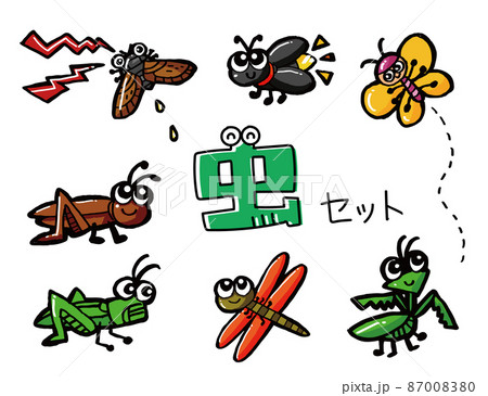 たくさんのかわいい虫たち たくさんのかわいい虫たち 87008380