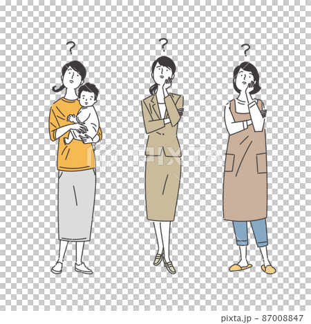 Thinking female set Thinking female set 87008847