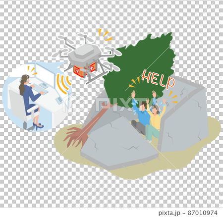 發現被困在瓦礫下的人的無人機 87010974