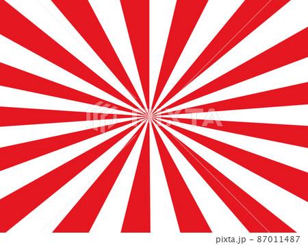 赤 レッド ピンク 放射状 放射 放射線 集中線 光線 日光 光 太陽 ビーム 輝き スピリチュアル 87011487
