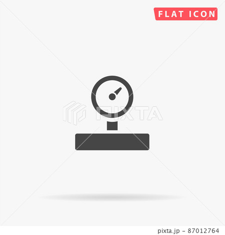 Barometer flat vector icon Barometer flat vector icon 87012764