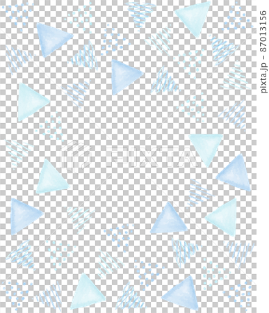 簡單的水彩三角框架 簡單的水彩三角框架 87013156