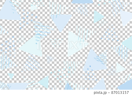 シンプルで可愛い三角形の背景イラストのイラスト素材