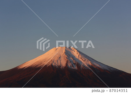 赤い富士山 87014351