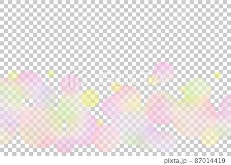 みずたま ピンク 水彩風  87014419