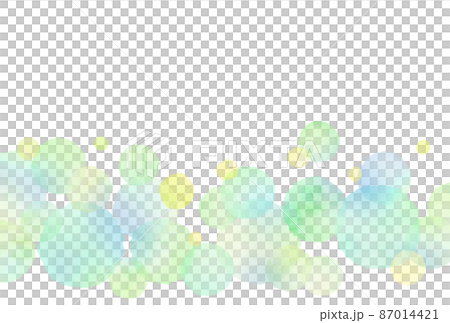 みずたま グリーン 水彩風  87014421