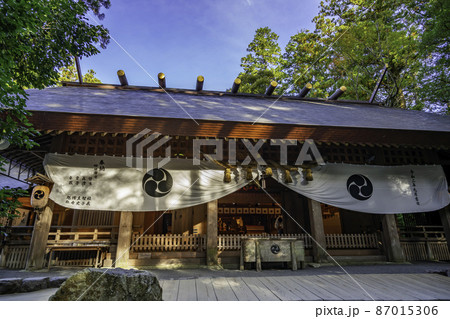 椿大神社　拝殿　三重県鈴鹿市 87015306