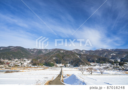 雪が降った日の松本市 雪が降った日の松本市 87016248