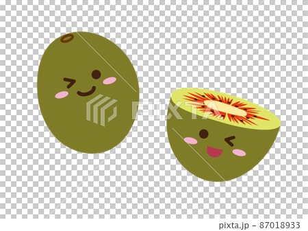 可用紅色獼猴桃字符線 87018933