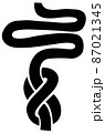Constipation doodle icon  87021345