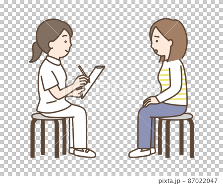 Medical examination, nurse, patient interview Medical examination, nurse, patient interview 87022047