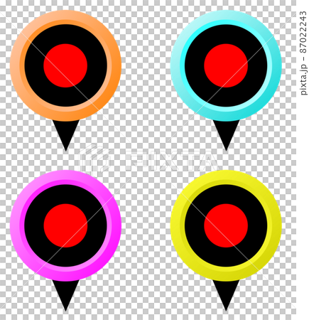 Illustration to mark and mark a specific position 87022243