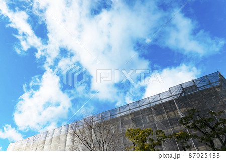 集合住宅の建設現場 集合住宅の建設現場 87025433