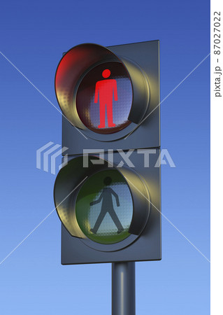 Traffic light for pedestrians Traffic light for pedestrians 87027022