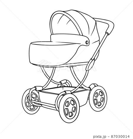 baby stroller drawing
