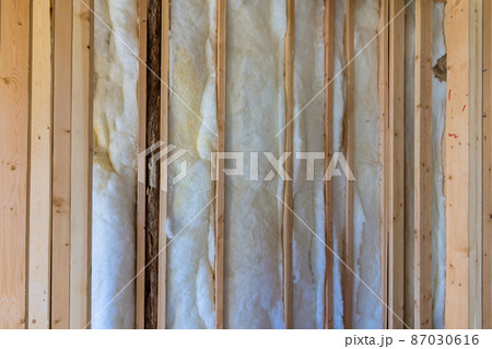 House thermal insulation with mineral wool 87030616