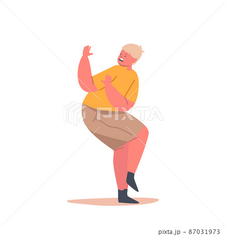 Scared Boy Protecting with Hands from Smth Isolated on White Background. Schoolboy Character Afraid of Vaccination Scared Boy Protecting with Hands from Smth Isolated on White Background. Schoolboy Character Afraid of Vaccination 87031973