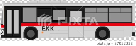 Dot picture style Echigo Kotsu bus Dot picture style Echigo Kotsu bus 87032338