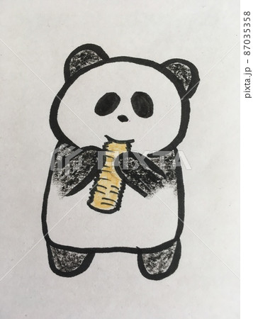 油条を食べるパンダ 油条を食べるパンダ 87035358