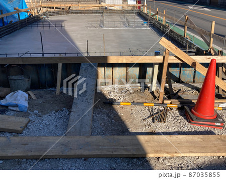 戸建て住宅の基礎工事 戸建て住宅の基礎工事 87035855