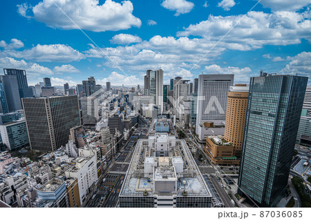 大阪駅前第3ビルからの風景　【大阪　梅田　風景】 87036085